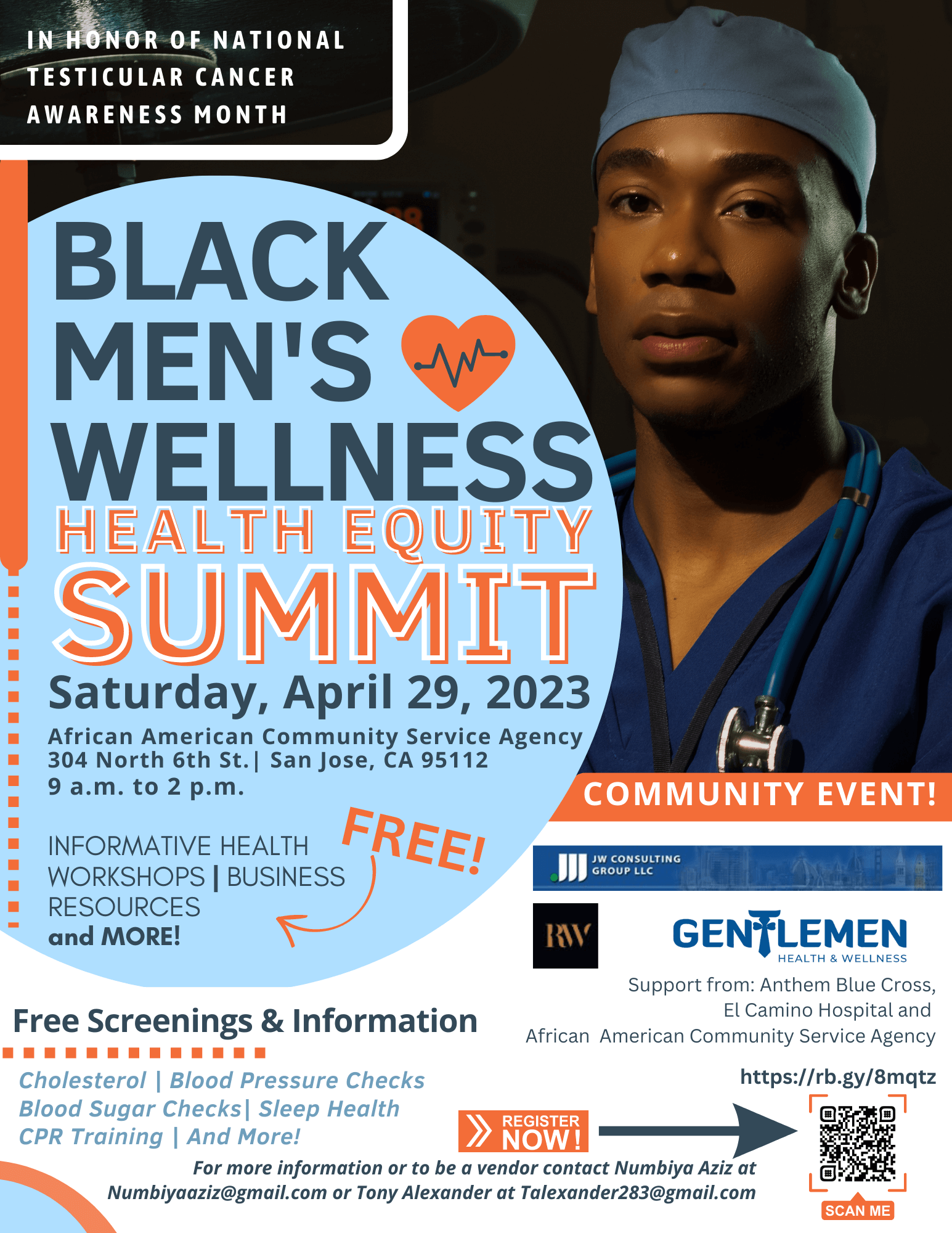 Black Mens Wellness Health Equity Summit Flyer